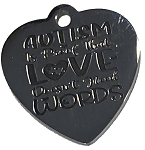 Autism NO WORDS heart charm