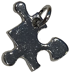 Autism puzzle piece charm