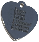 Autism puzzle pieces heart charm