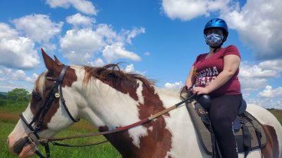 High Hurdles Rider and Horse who benefit from Program Partners